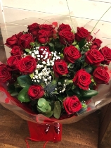 The Red Rose Hand Tied Bouquet
